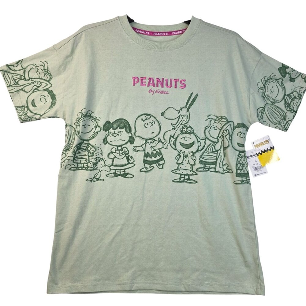 Peanuts Women's Charlie Brown and Friends Graphic Tee Size XS